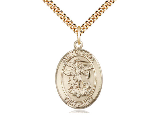St. Michael the Archangel medal necklace — Catholic veteran gift